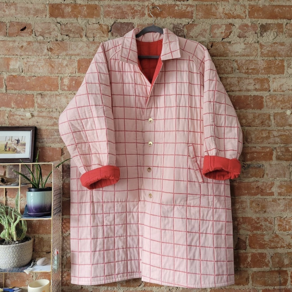 *new* Maggie Jayne reversible organic cotton quilt coat
